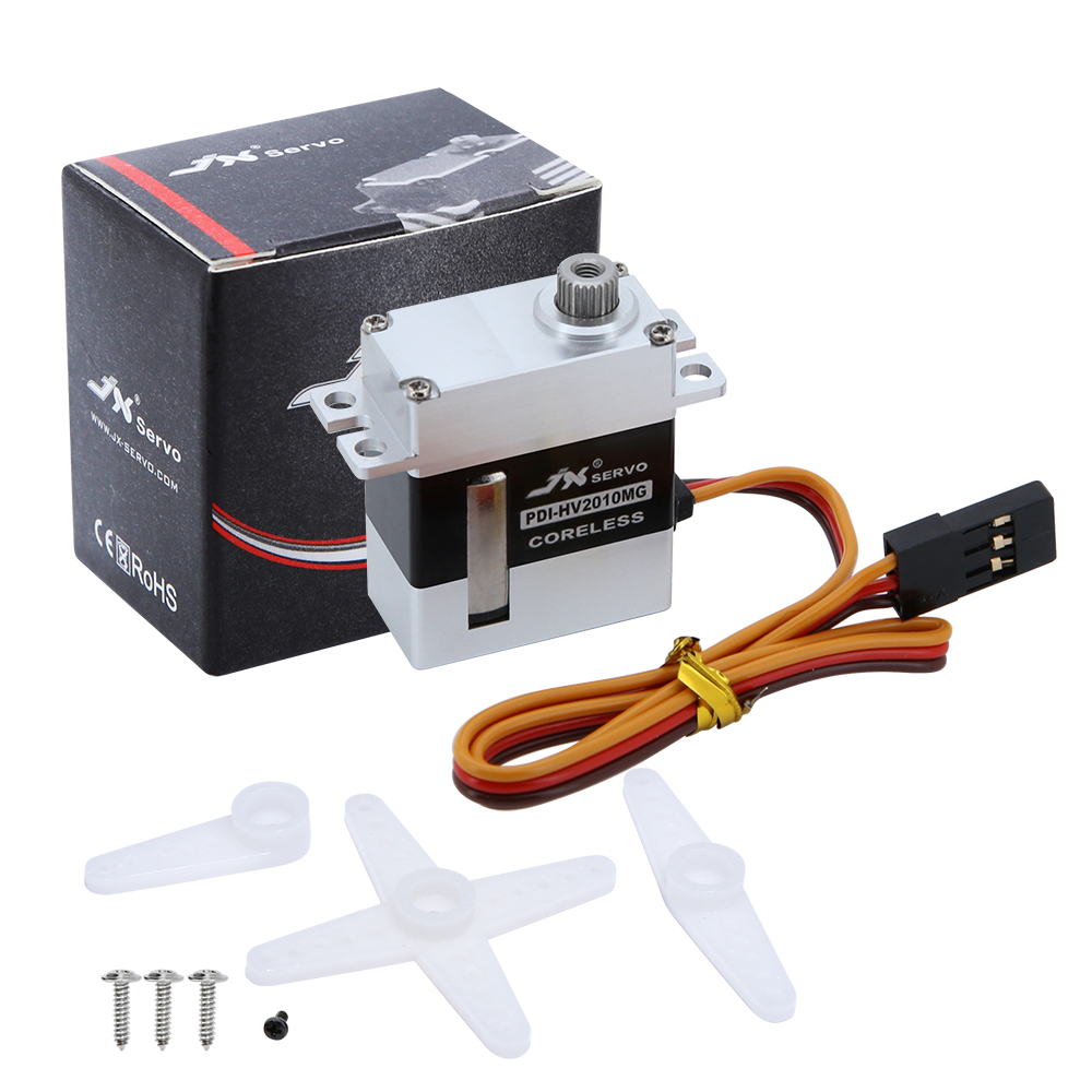 Rc Car Servo - JX Servo PDI-HV2010MG 11กก.เกียร์โลหะFull CNCอลูมิเนียมCoreless HV