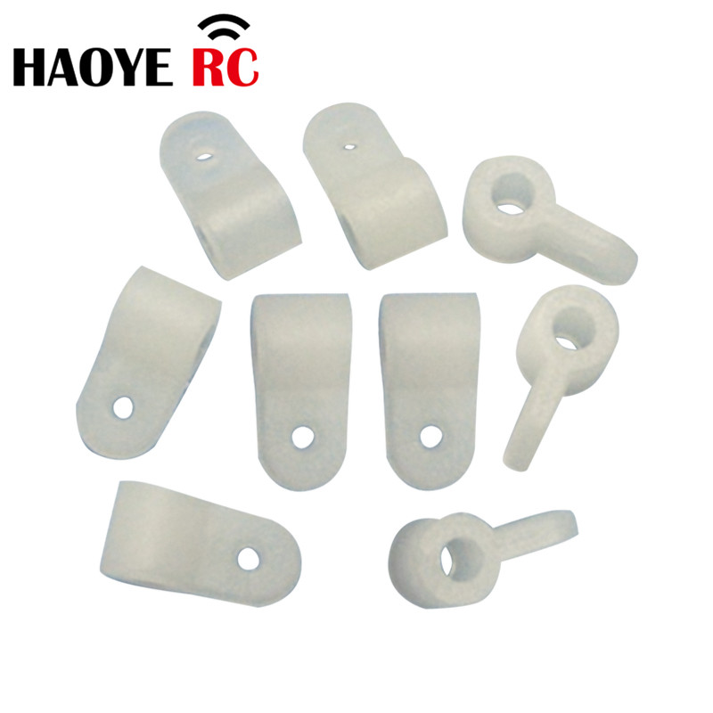 Rc Suspension Arm - Haoye อุปกรณ์เสริมสำหรับเปลี่ยนเครื่องบิน RC 20ชิ้น, ข้อต่อพวงมาลัยไนล่อนสีขาว/ดำ