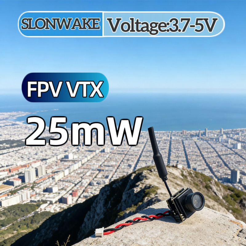 Drone Rc Controller And Receiver - SLONWAKE FPV 25mW เครื่องส่งสัญญาณ VTX แบบจำลองกำลังไฟ