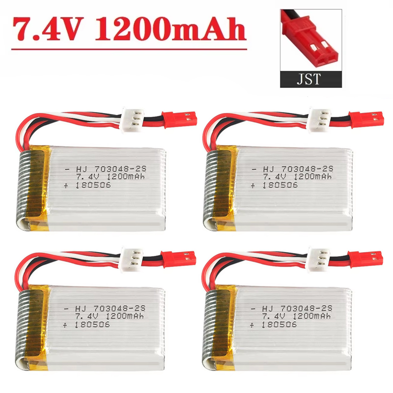 Drone Rc Leading - แบตเตอรี่ลิโป 2S 7.4V 1200mAh 703048 สําหรับ