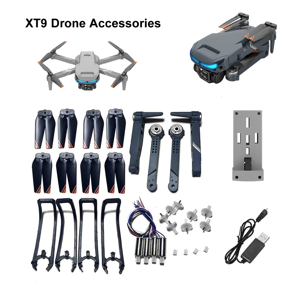 Drone Rc Xt9 - XT9 Mini Drone อะไหล่เปลี่ยนมอเตอร์เกียร์อุปกรณ์เสริม Quadcopter แบตเตอรี่ใบพัด