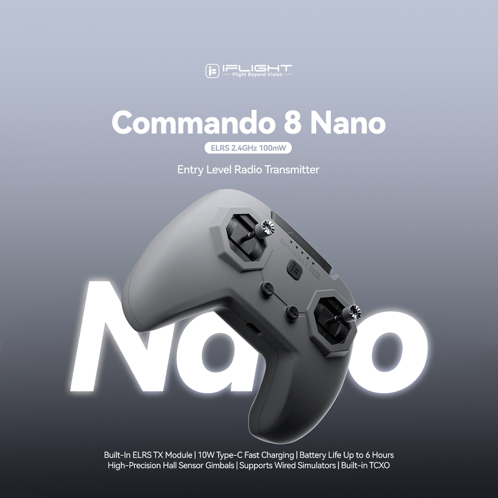 Drone Rc Simulator - IFlight คอมมานโด 8 NANO เครื่องส่งสัญญาณวิทยุ ELRS