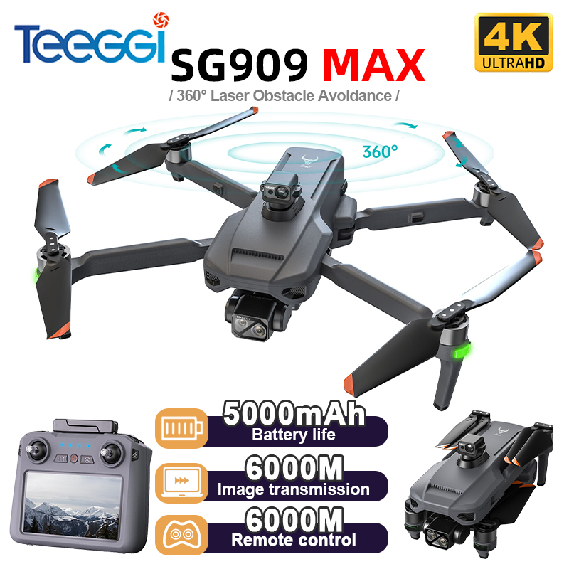 Drone Rc Foldable - Teeggi SG909 MAX GPS Drone พร้อมกล้อง