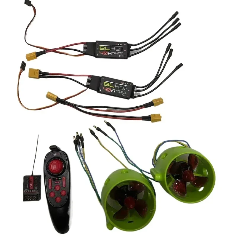 Esc 4In1 Brushless - ชุดเครื่องยนต์เจ็ท RC สำหรับเรือเจ็ทใต้น้ำ ใบพัด 4 ใบ