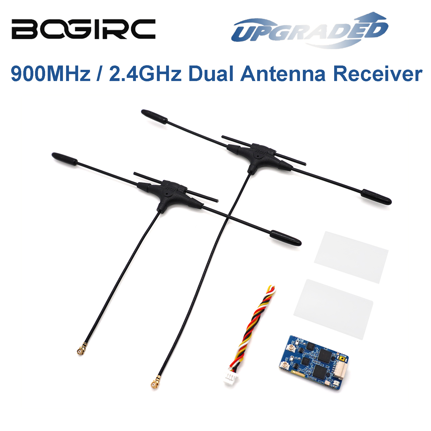 Drone Rc Frequency - ตัวรับสัญญาณ BOGIRC ExpressLRS RX แบบเสาอากาศคู่ ความถี่คู่