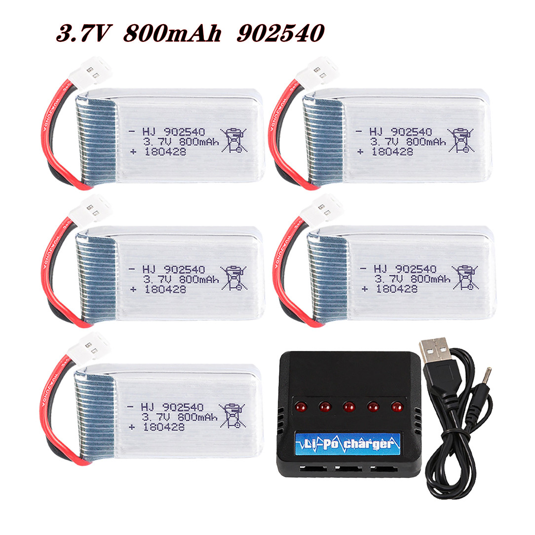 Drone Rc Leading - 3.7V 800mAh 902540 25C แบตเตอรี่ Lipo