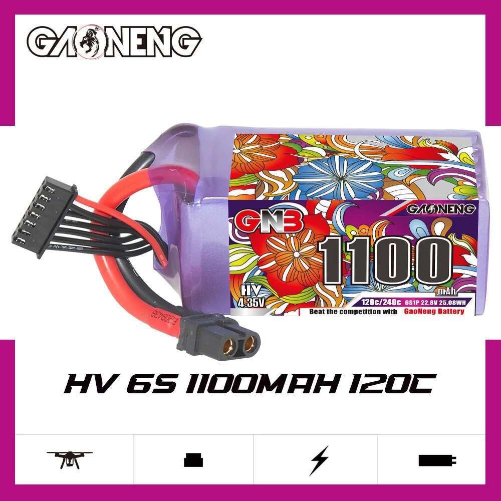 2 ชิ้น GNB 6S ลิโพแบตเตอรี่ 22 - Drone Rc Leading บทวิจารณ์และราคา