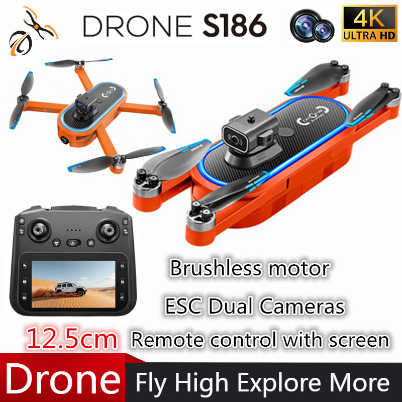 2025 S186 Drone Professional 4 - Drone Rc Foldable บทวิจารณ์และราคา