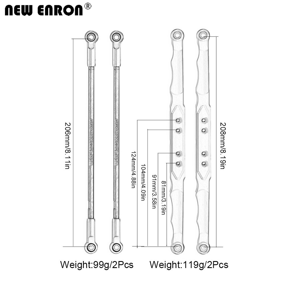 NEW ENRON อลูมิเนียมอัลลอยด์ แ - Rc Suspension Arm บทวิจารณ์และราคา
