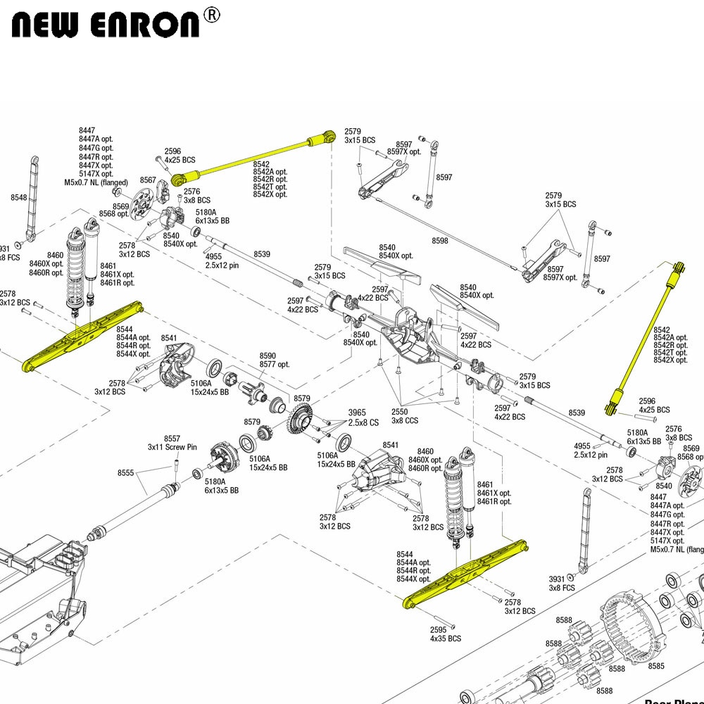 NEW ENRON อลูมิเนียมอัลลอยด์ แ - Rc Suspension Arm บทวิจารณ์และราคา