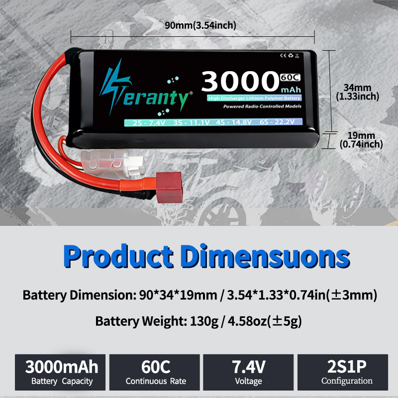 แบตเตอรี่ลิเธียมโพลิเมอร์ TERA - Drone Rc Leading บทวิจารณ์และราคา