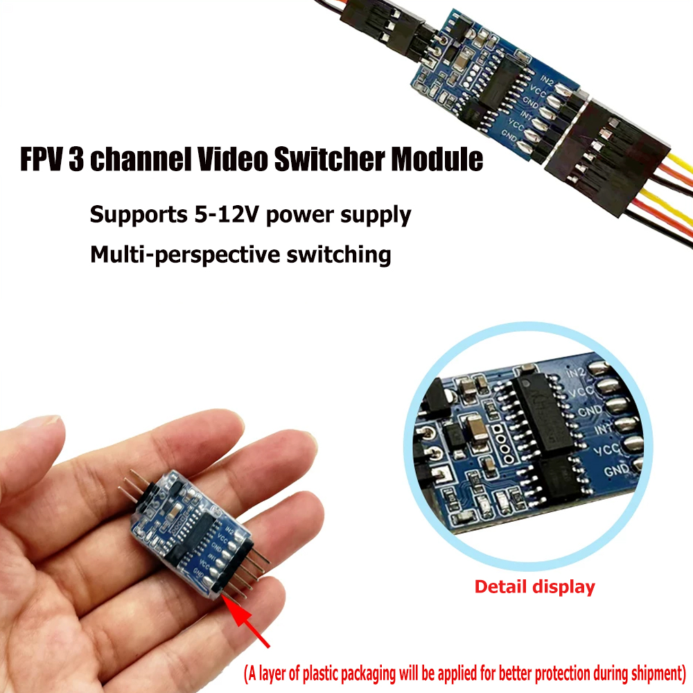 5.8G 3 ช่องวิดีโอสวิตช์เชอร์โม - Drone Rc Controller And Receiver บทวิจารณ์และราคา