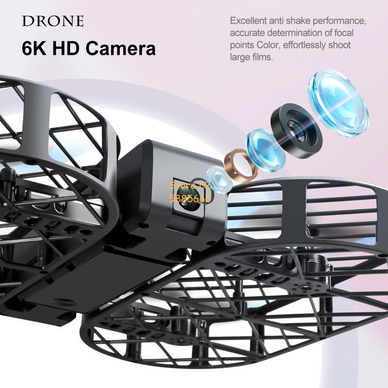 กล้อง 8K HD 360 °   การป้องกัน - Drone Rc Foldable บทวิจารณ์และราคา