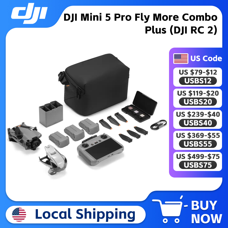 DJI Mini 5 Pro Fly More Combo  - Drone Dji Rc Plus 2 บทวิจารณ์และราคา