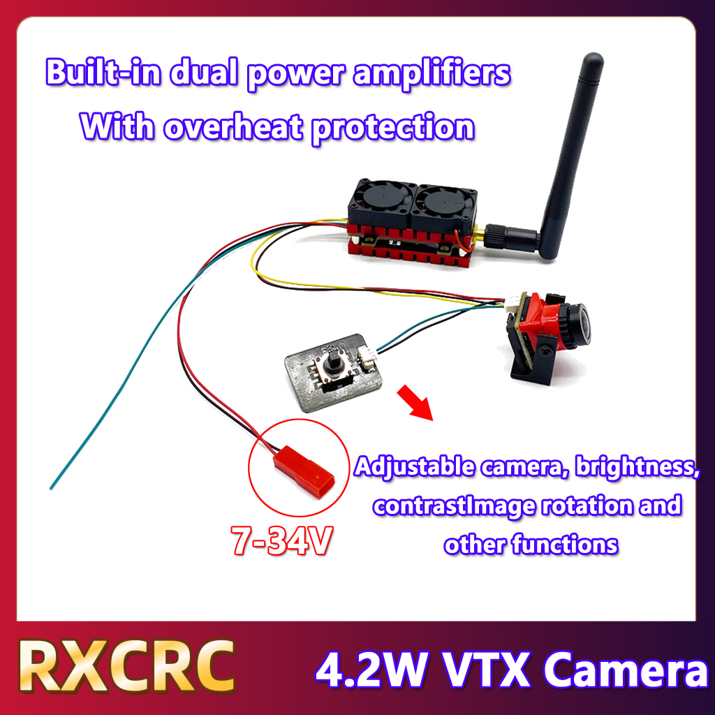 RXCRC 5.8G 48CH 4.2W VTX เครื่ - Drone Rc Controller And Receiver บทวิจารณ์และราคา