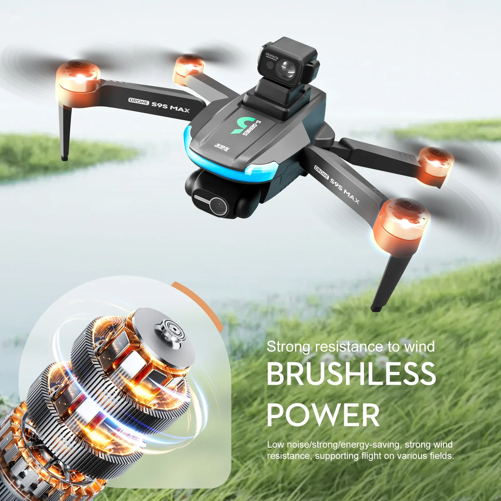 ใหม่S9S MAX MINI Drone 4K 2 แก - Drone Z บทวิจารณ์และราคา