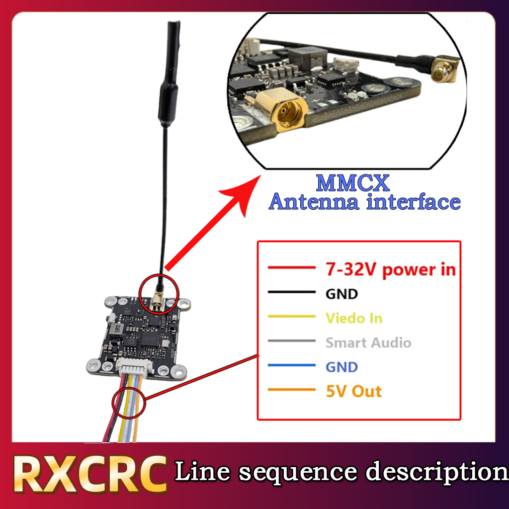 โมดูล RXCRC 5.8G 48CH 1.6W VTX - Drone Rc Controller And Receiver บทวิจารณ์และราคา