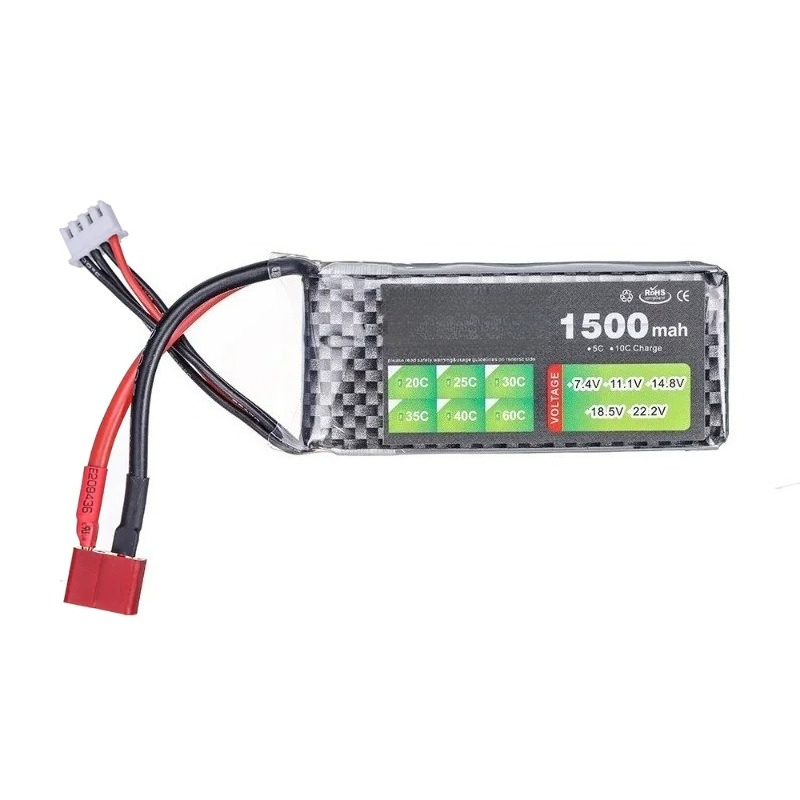แบตเตอรี่ลิโพ 7.4V 1500mAh 35C - Drone Ls Rc บทวิจารณ์และราคา