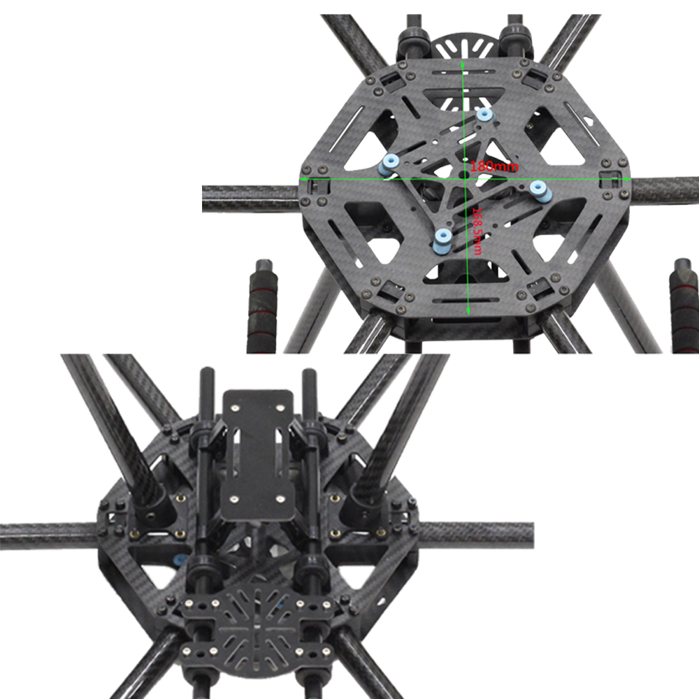 X6-X600กรอบหกเหลี่ยม FPV 600มม - Heavy Lift Drone Frame บทวิจารณ์และราคา
