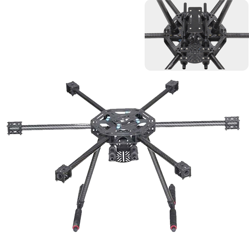 X6-X600กรอบหกเหลี่ยม FPV 600มม - Heavy Lift Drone Frame บทวิจารณ์และราคา