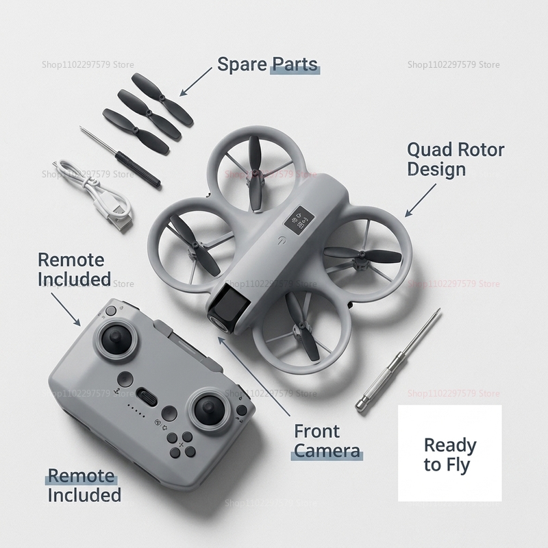มินิโดรนพร้อมกล้อง 8K HD FPV โ - Drone Rc Harness บทวิจารณ์และราคา