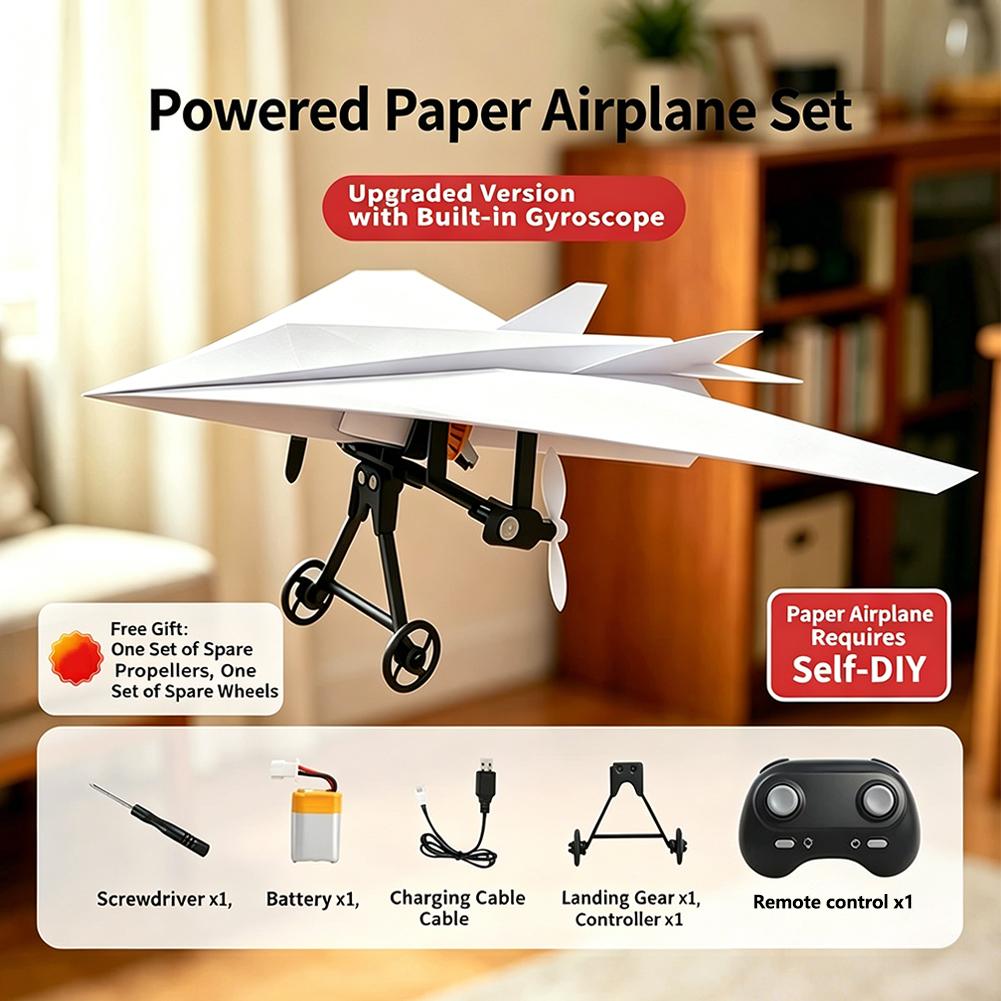 เครื่องบินกระดาษบังคับวิทยุแบบ - Drone Rc Jet บทวิจารณ์และราคา