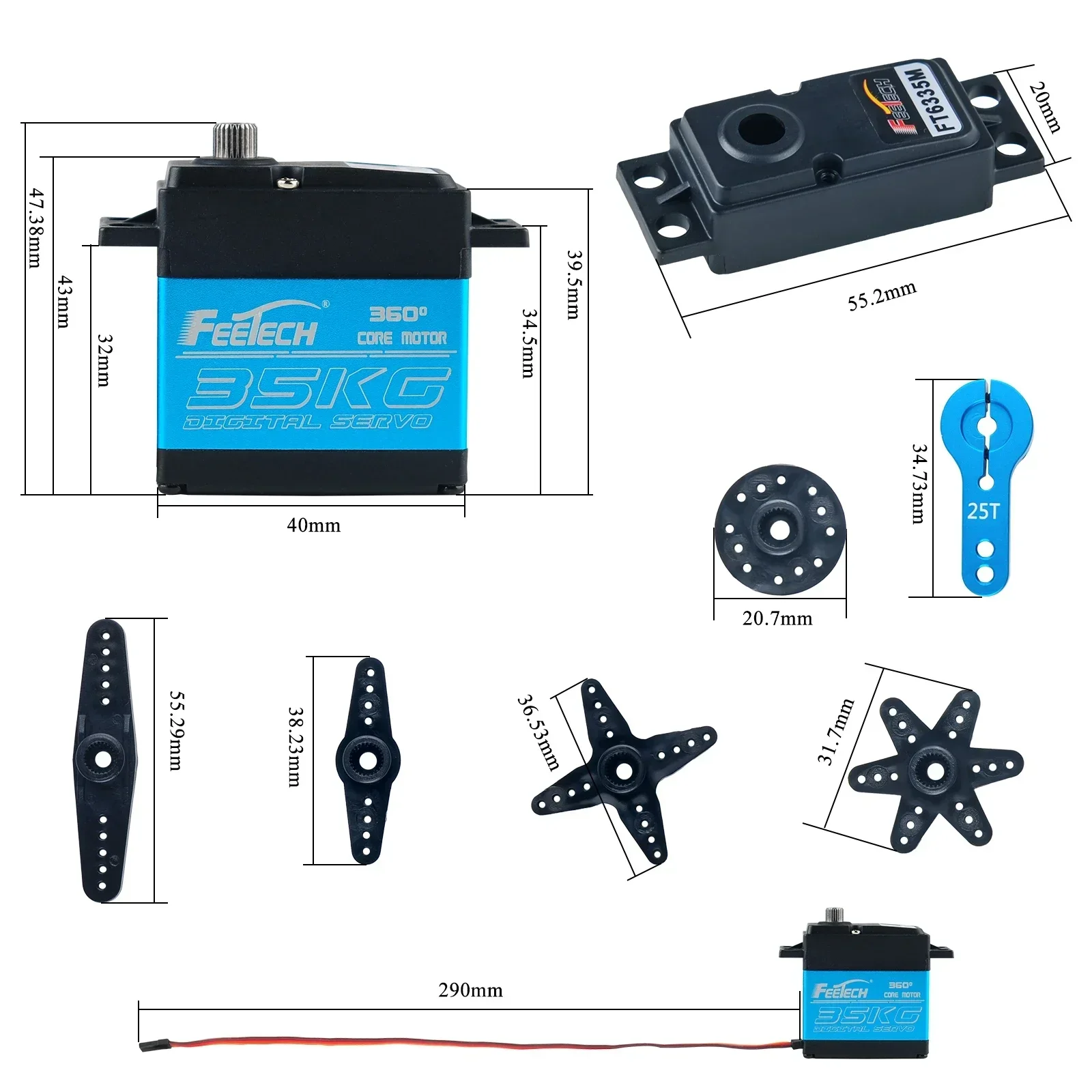 Feetech FT6335M ดิจิตอล RC เซอ - Rc Car Servo บทวิจารณ์และราคา