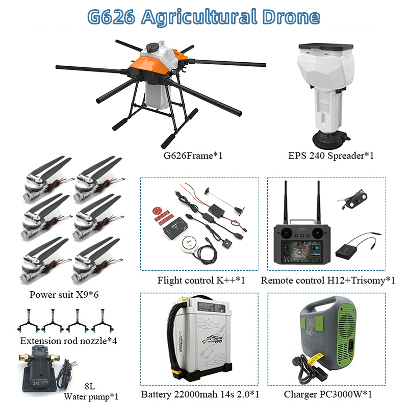 โครงเครื่องพ่นยาทางการเกษตร EF - Heavy Lift Drone Frame บทวิจารณ์และราคา