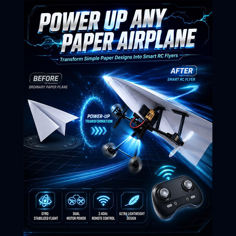 ชุดเครื่องบินกระดาษ RC พร้อมไจ - Drone Rc Jet บทวิจารณ์และราคา
