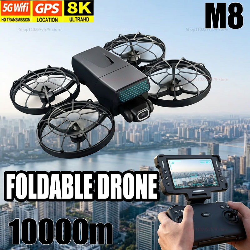 โดรนรุ่นใหม่ M8 GPS 8K ระดับมื - Drone Rc Fpv Pro บทวิจารณ์และราคา