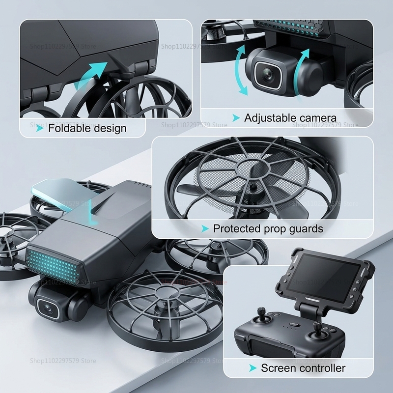 โดรนรุ่นใหม่ M8 GPS 8K ระดับมื - Drone Rc Fpv Pro บทวิจารณ์และราคา