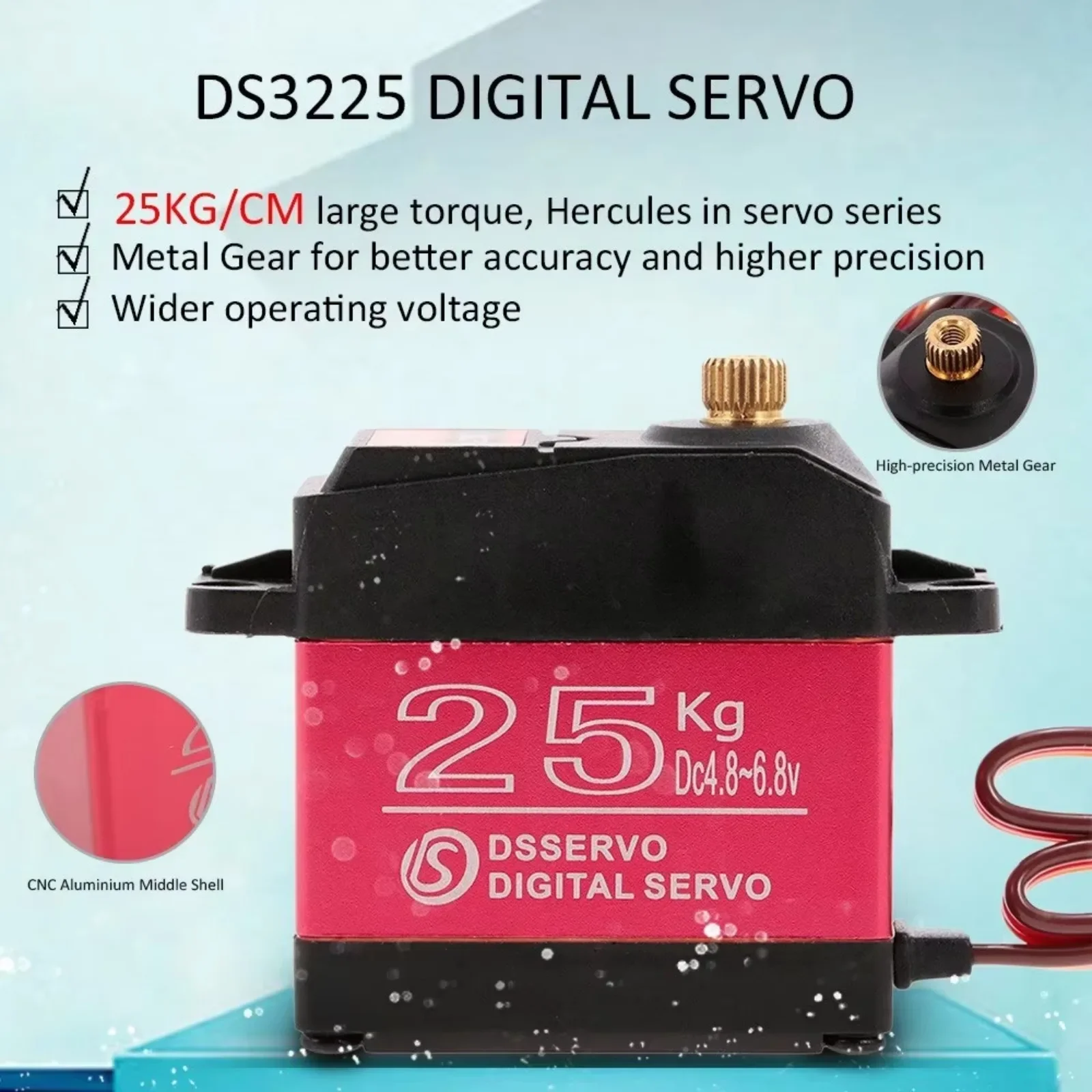 4PCS DS3225 25Kg RC Servo 180  - Rc Car Servo บทวิจารณ์และราคา