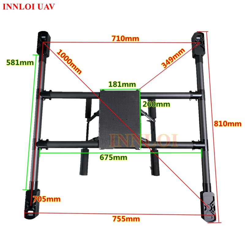 โครงสร้างโดรน XAERO DIY ขนาด 1 - Heavy Lift Drone Frame บทวิจารณ์และราคา