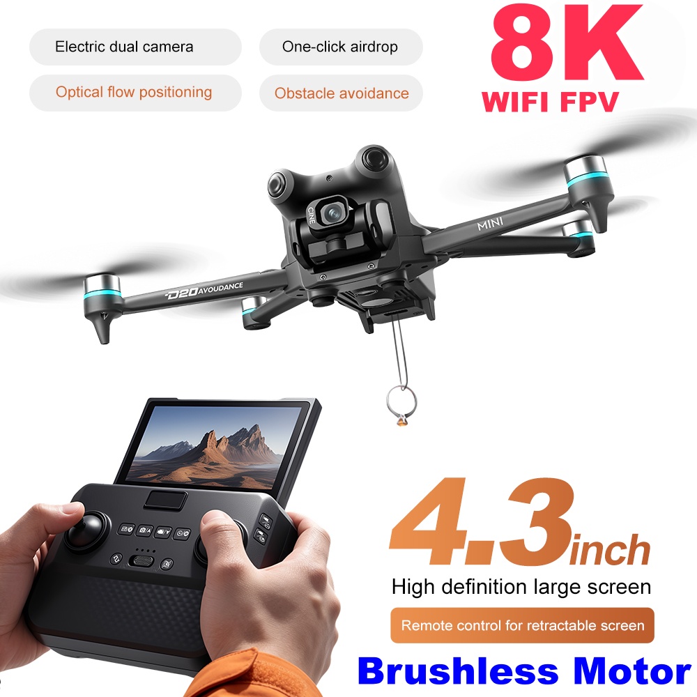 โดรนกล้อง 8K ESC พร้อมหน้าจอขน - Esc 4In1 Brushless บทวิจารณ์และราคา